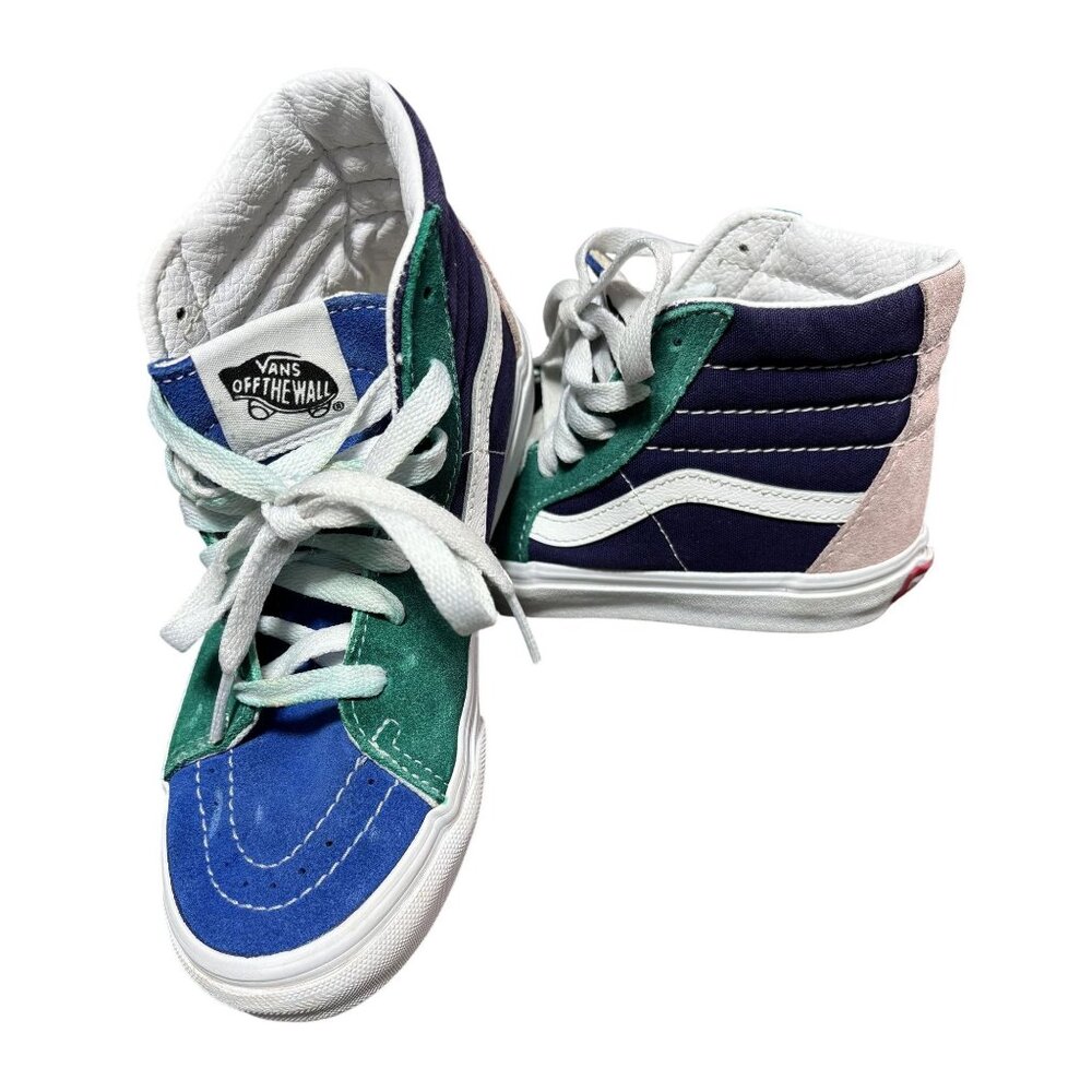 Vans Sk8-Hi Kids Multicolor Canvas High-Top Sneakers Size 2.0